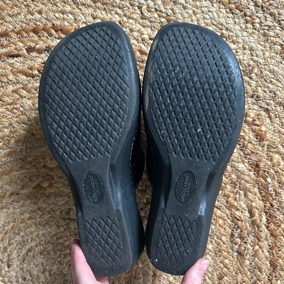 Black Leather Clogs - Picture 5 of 5